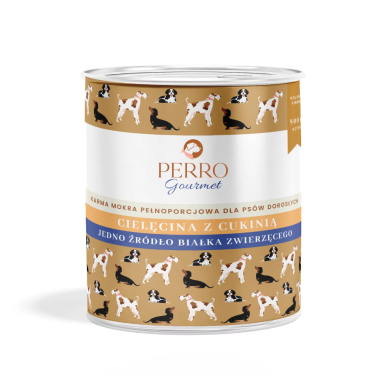 Perro gourmet cielęcina z cukinią 800g